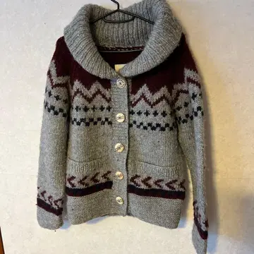 카우친 스웨터 자켓