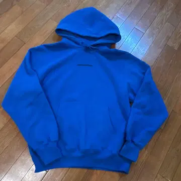 thisisneverthat 후드 부착 후드티 파랑 S 새상품급 로고