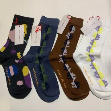 미나 페르호넨 컬러풀 양말 세트 4켤레