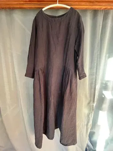 군겐도 린넨 원피스 블랙 리산 팔레트