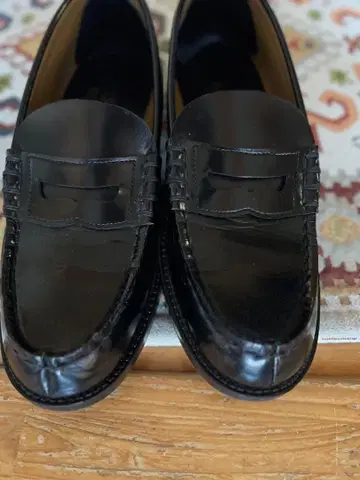 HARUTA 블랙 로퍼 26cm