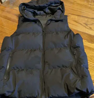 GU 후드 부착 다운 베스트 XL