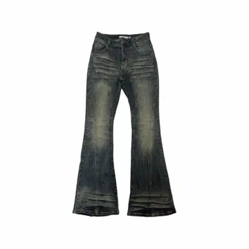 데님 플레어 팬츠 레트로 빈티지 y2k