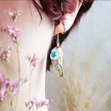 [ MABATAKI 미우 ] 르네 라릭 목걸이 & 이어커프