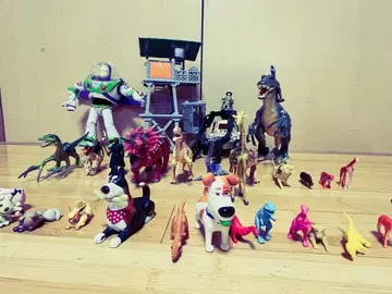 애니메이션 캐릭터 동물 공룡 피규어 세트