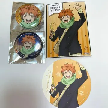 하이큐!! 코스모 월드 히나타 쇼요 캔뱃지 브로마이드 코스터