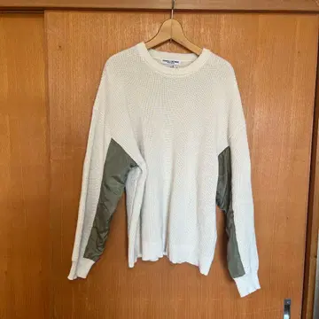 RODEO CROWNS 긴팔 니트 화이트 올리브