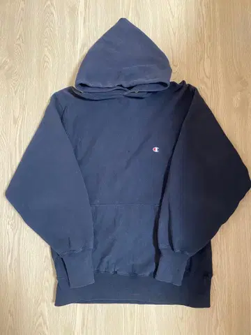 90s Champion 리버스 위브 후드티 블랙 XL USA제