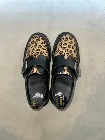 Dr.Martens LEOPARD MOTIF MONK SHOES