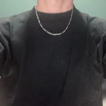 실버 925 피가로 체인 목걸이 길이 50cm 두께 3mm