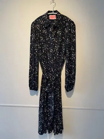 kate spade 별 패턴 블랙 원피스 긴팔