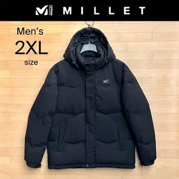 2XL 밀레 다운 자켓 다운 후드티 MILLET 다운 블랙