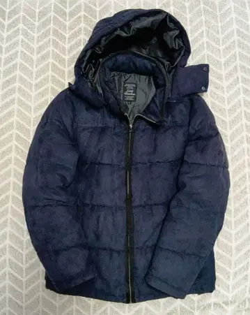 Louis Charlton 후드 부착 네이비 코트 L 사이즈