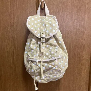 백팩 도트 베이지 헤이세이 레트로 모리걸 페어리 그런지 y2k