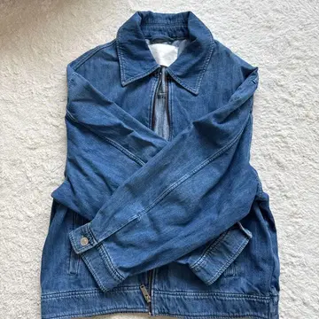 COS 데님 블루 집업 자켓