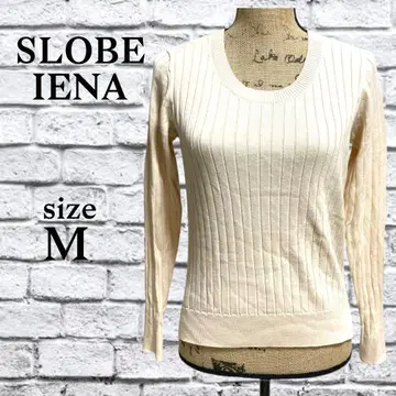 P130 이에나 솔베 니트 풀오버 리브 라운드넥 면100%