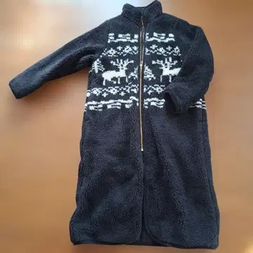 Sunny Clouds 루돌프 무늬 롱 코트