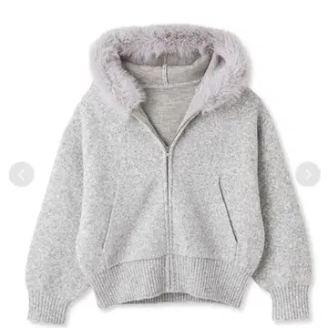 snidel 퍼 니트 후드티