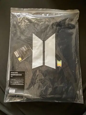 BTS 빈티지 레트로 윈드브레이커 M