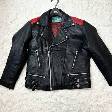 PELLE MODA 라이더 자켓 더블 블랙 빈티지