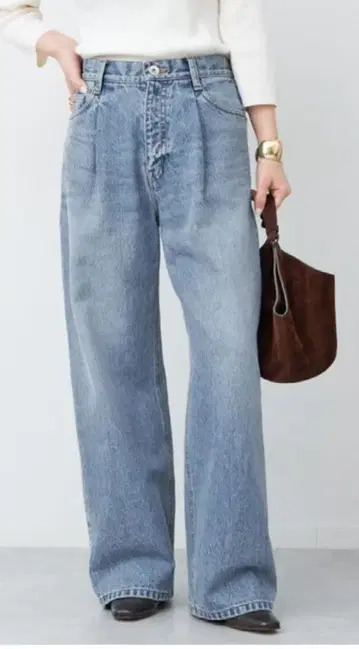 Deuxieme Classe 턱 배기 데님