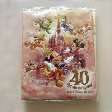 디즈니 수베니어 메달 컬렉션 북 40주년 엽서 4장 포함