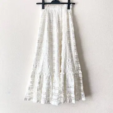 [ 새상품급 ] merry jenny 레이스 스커트 화이트