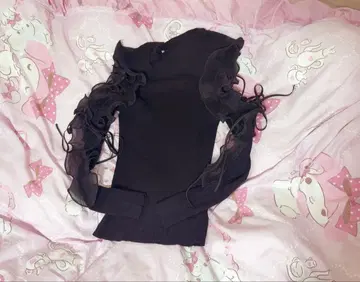 snidel 플리츠 프릴 니트 풀오버 니트