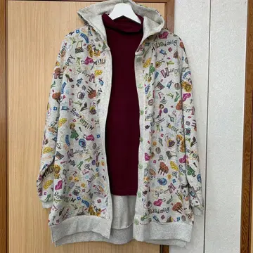 카모이 요코 TUNIC 후드티 겉옷 면100%