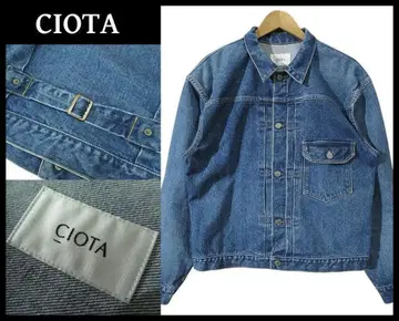 샘플 새상품급 시오타 1st 타입 싱글 포켓 데님 자켓