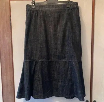 kanfa 블랙 데님 머메이드 스커트 사이즈 3L