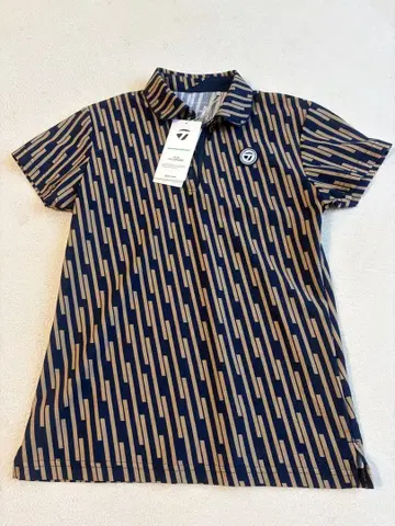 TaylorMade TD119 피케 셔츠 네이비/베이지 S사이즈