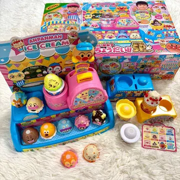 호빵맨 얹어! 퐁! 아이스 주세요 SP 세트 아이스크림 가게