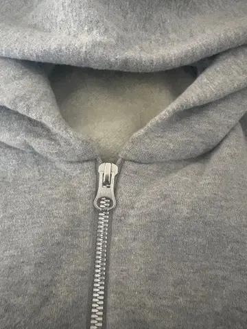 LOOPWHEEL KNIT LARGE 풀 집업 후드티