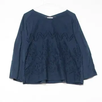 플랜테이션 네이비 V넥 셔츠