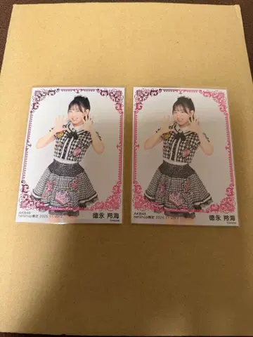 AKB48 2025년 11월 랜덤 브로마이드 토쿠나가 레이미 4종 6매