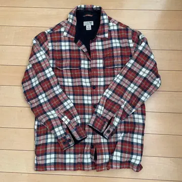 L.L.Bean 체크 무늬 플란넬 셔츠 L 사이즈
