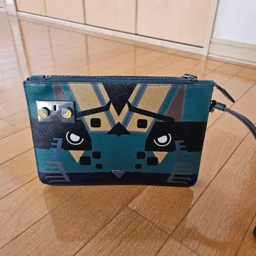 훌라 기하학 패턴 클러치백