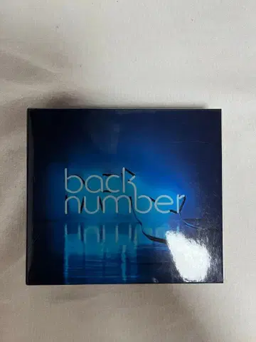 back number 앙코르 초회 한정판 A