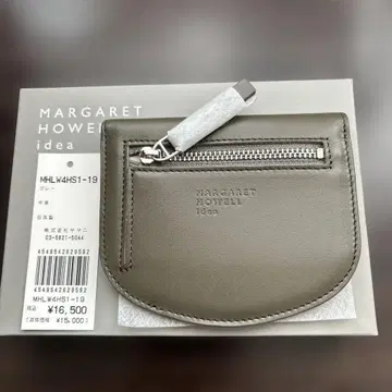 미사용 새상품 마가렛호웰 아이디어 컴팩트 2단 접이식 지갑 그레이