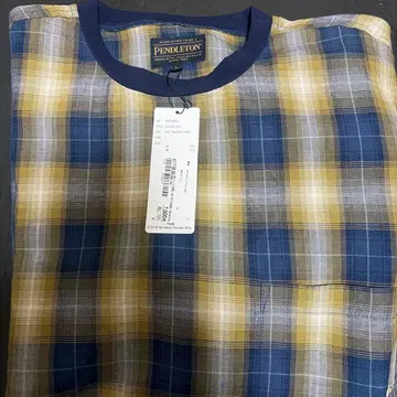 Pendleton Pullover Shirt 머스타드 & 네이비