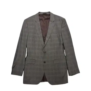 BOSS HUGO BOSS 그레이 계열 체크 무늬 테일러드 자켓