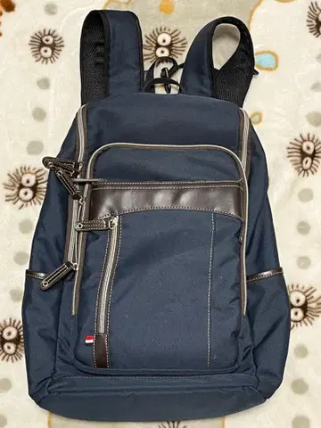 코듀라 네이비 백팩 사이드 지퍼 포함