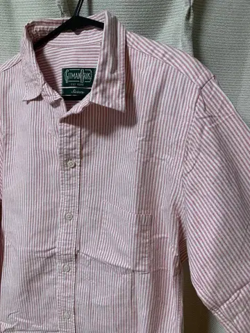 Gitman Bros. Vintage 핑크 스트라이프 셔츠
