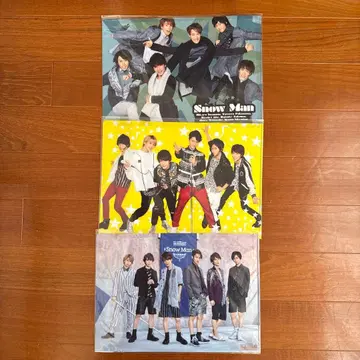 Snow Man 클리어 파일 3장 세트