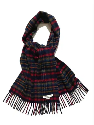 스코틀랜드제 존스턴즈 캐시미어 체크 무늬 머플러 스톨