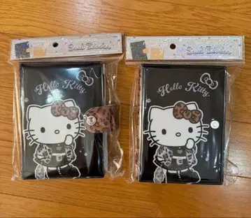 [ 미사용 새상품 ] 산리오 씰북 헬로키티 레오파드 무늬 2개 세트