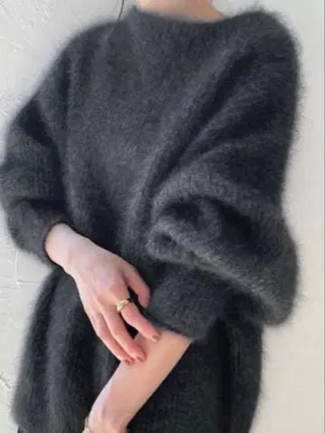 플라주 Fur 아제 보트넥 스웨터