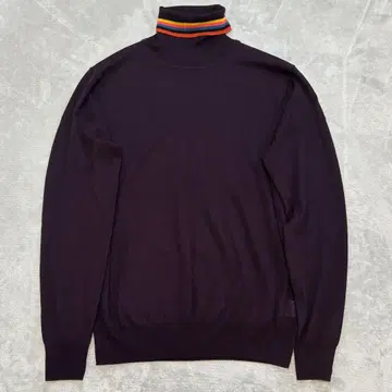 새상품급 Paul Smith 멀티 컬러 터틀넥 L 현행 니트