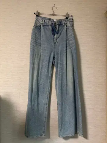 CLANE 라이트 블루 와이드 레그 데님